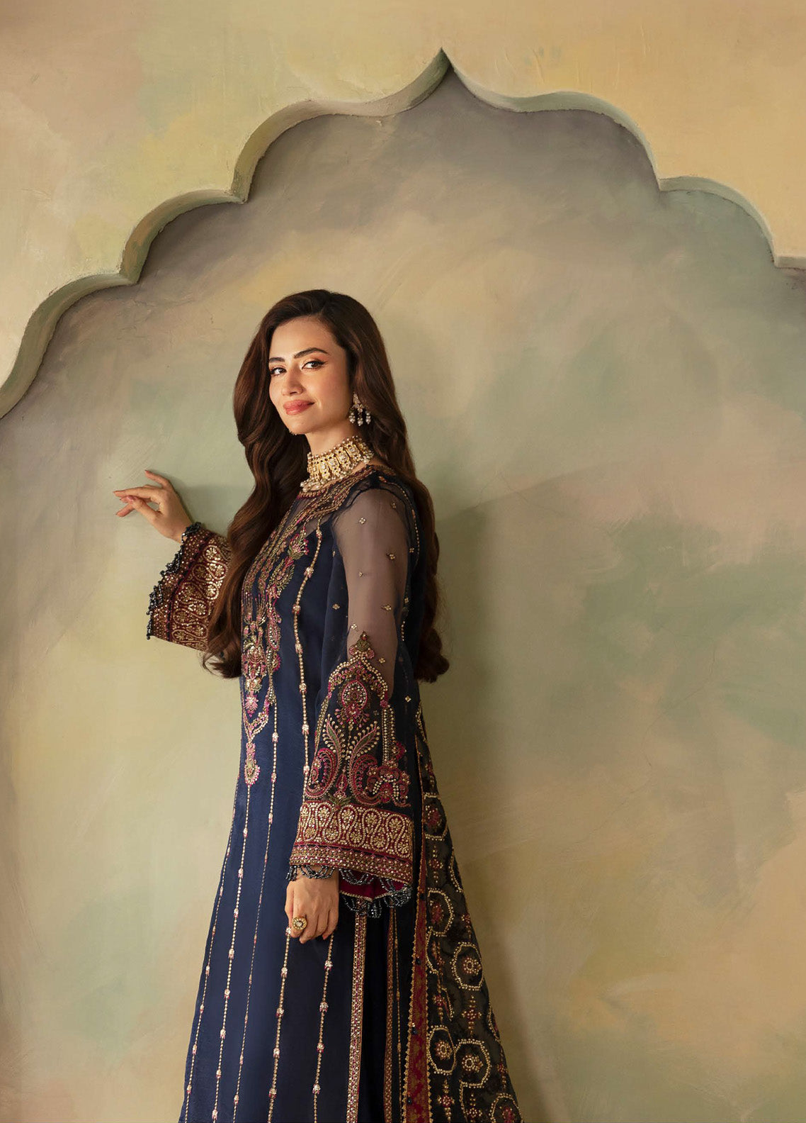 Elena By Saad Shaikh Embroidered Organza 3 Piece Unstitched Suit SSK24EW D-SEREN Elena By Saad Shaikh Embroidered Organza 3 Piece Unstitched Suit SSK24EW D-SEREN
