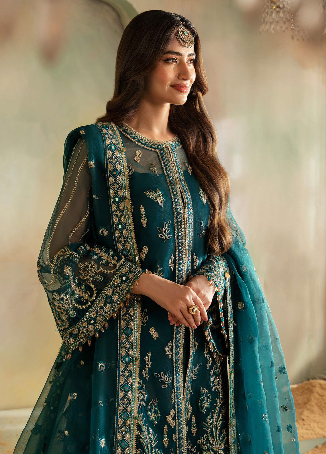 Elena By Saad Shaikh Embroidered Organza 3 Piece Unstitched Suit SSK24EW D-SORAYA Elena By Saad Shaikh Embroidered Organza 3 Piece Unstitched Suit SSK24EW D-SORAYA