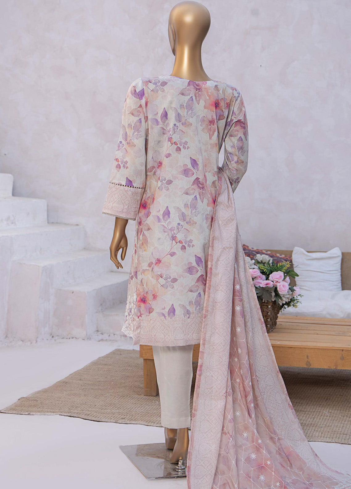 Elite By HZ Textile Chikankari Lawn 3 Piece Unstitched Suit HZ25E D-237A Elite By HZ Textile Chikankari Lawn 3 Piece Unstitched Suit HZ25E D-237A