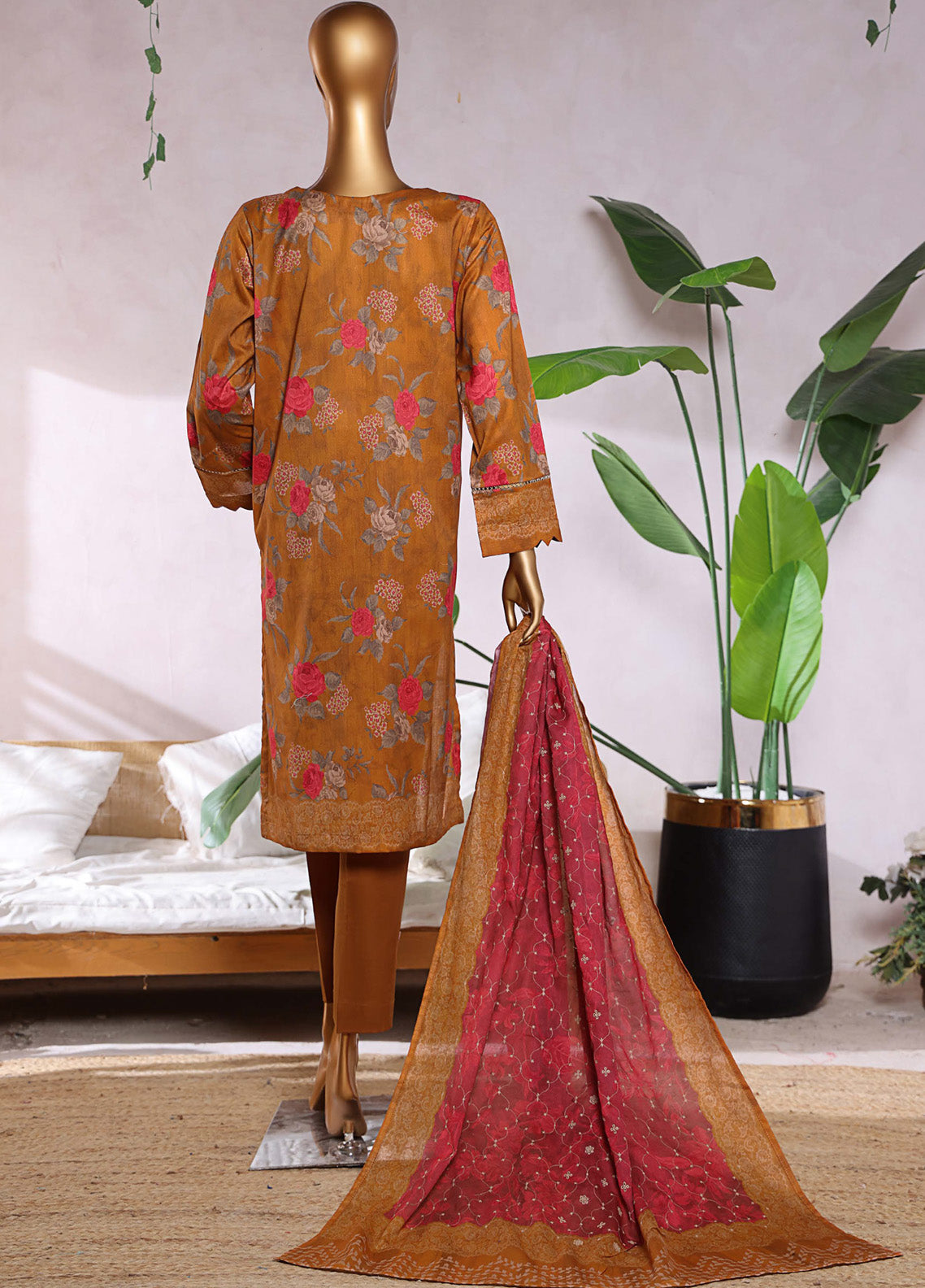 Elite By HZ Textile Chikankari Lawn 3 Piece Unstitched Suit HZ25E D-239A Elite By HZ Textile Chikankari Lawn 3 Piece Unstitched Suit HZ25E D-239A