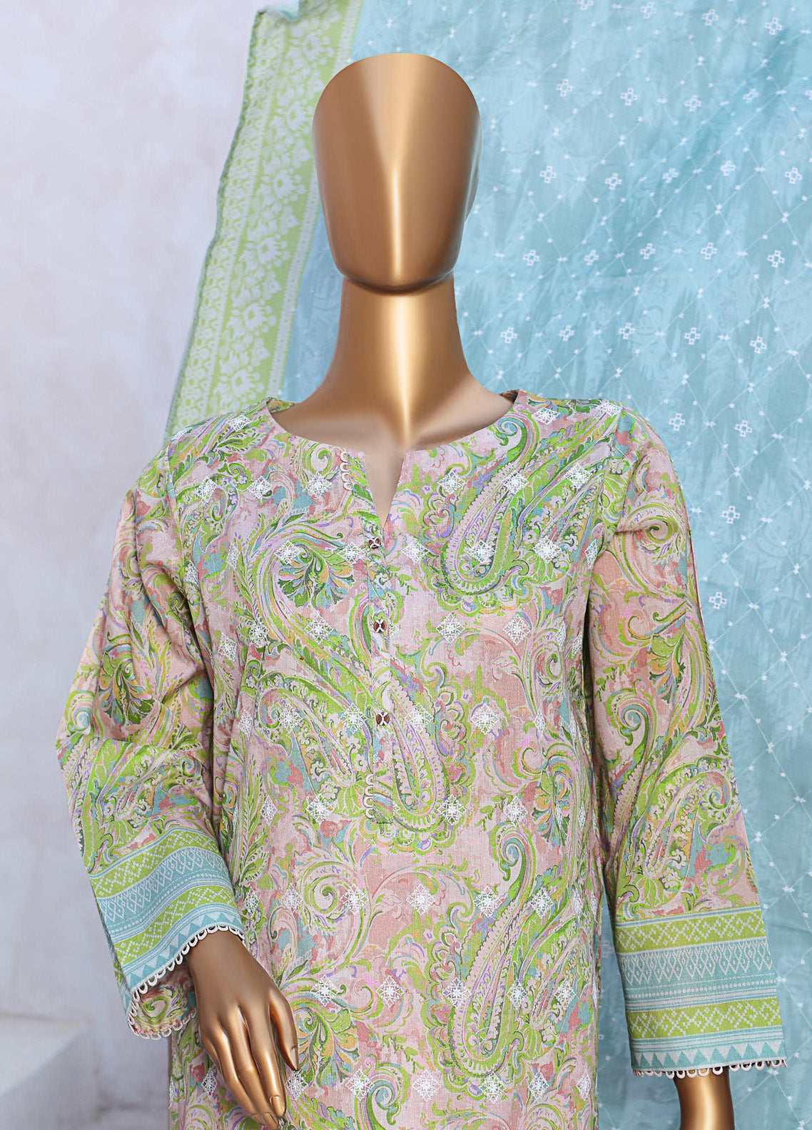 Elite By HZ Textile Chikankari Lawn 3 Piece Unstitched Suit HZ25E D-240A Elite By HZ Textile Chikankari Lawn 3 Piece Unstitched Suit HZ25E D-240A