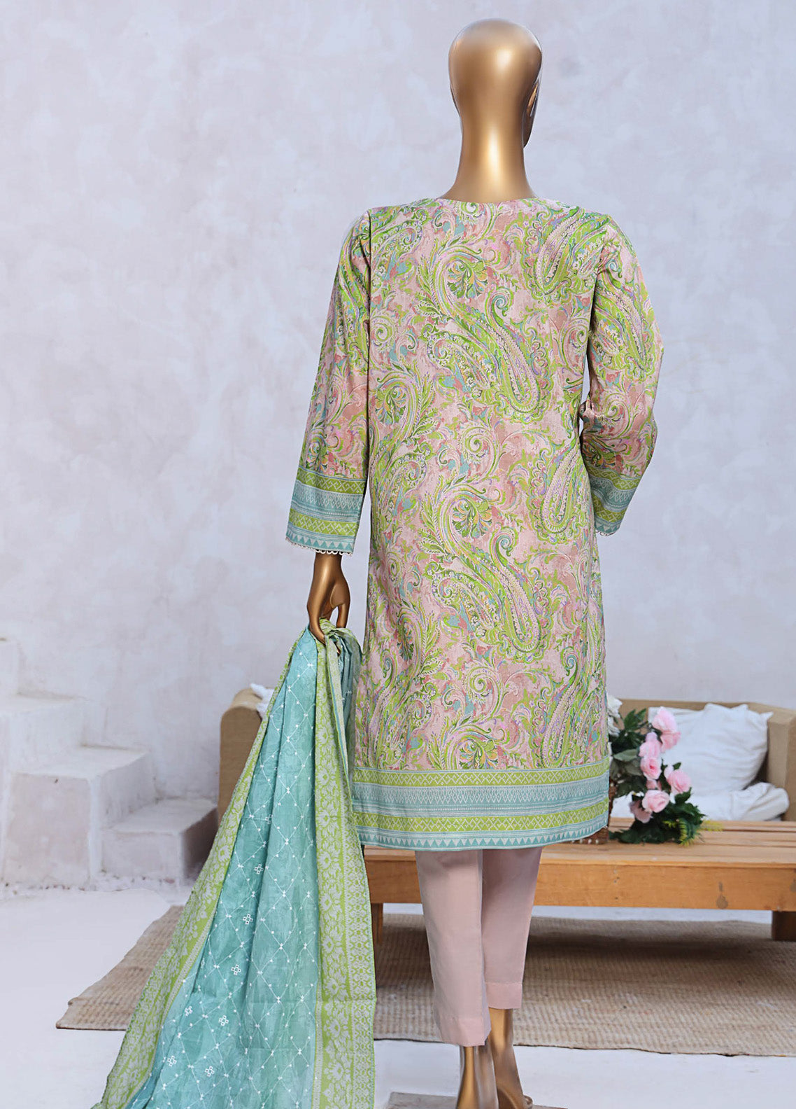 Elite By HZ Textile Chikankari Lawn 3 Piece Unstitched Suit HZ25E D-240A Elite By HZ Textile Chikankari Lawn 3 Piece Unstitched Suit HZ25E D-240A