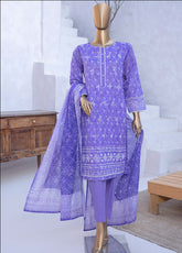 Elite By HZ Textile Chikankari Lawn 3 Piece Unstitched Suit HZ25E D-241A