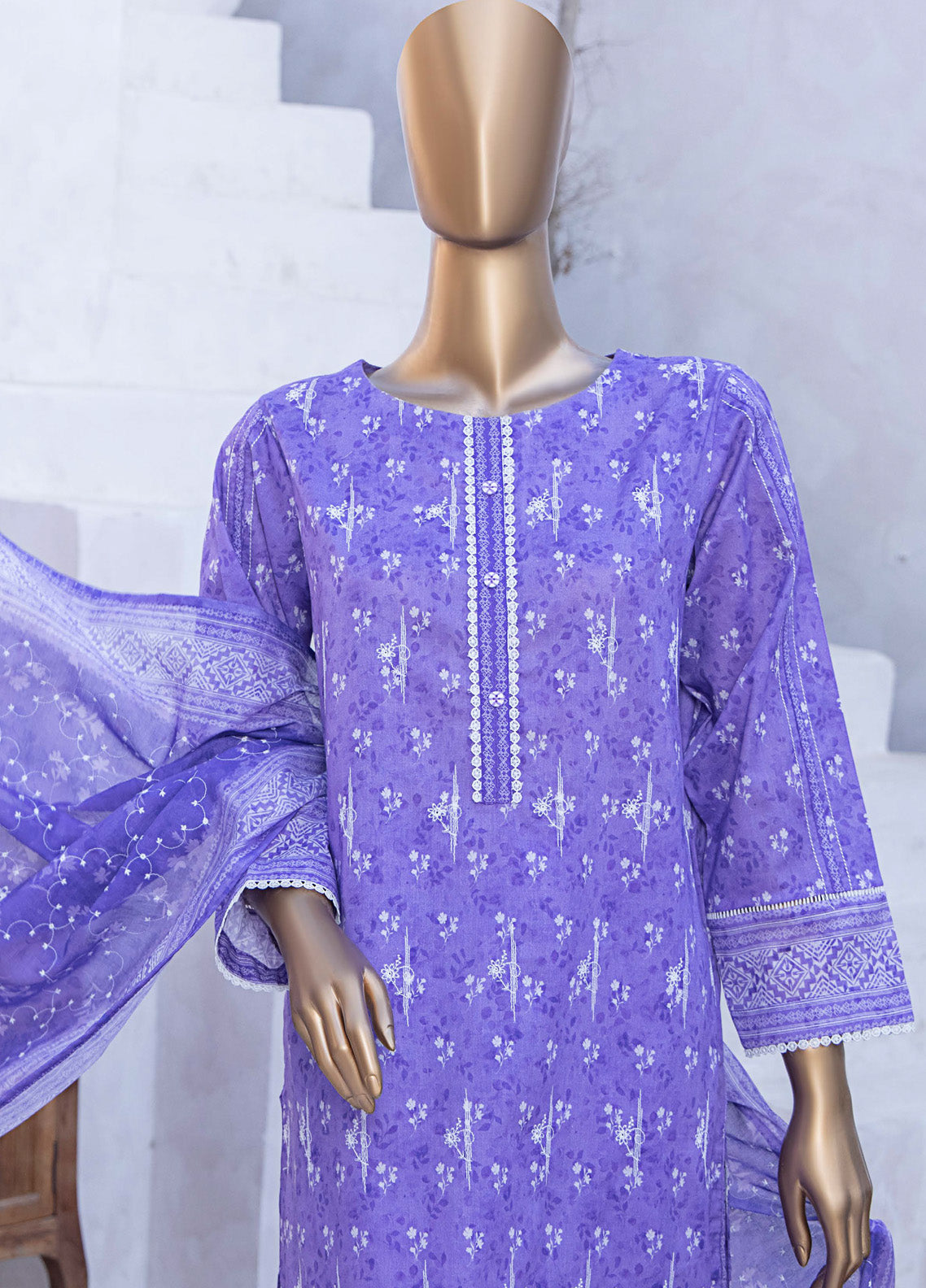 Elite By HZ Textile Chikankari Lawn 3 Piece Unstitched Suit HZ25E D-241A Elite By HZ Textile Chikankari Lawn 3 Piece Unstitched Suit HZ25E D-241A