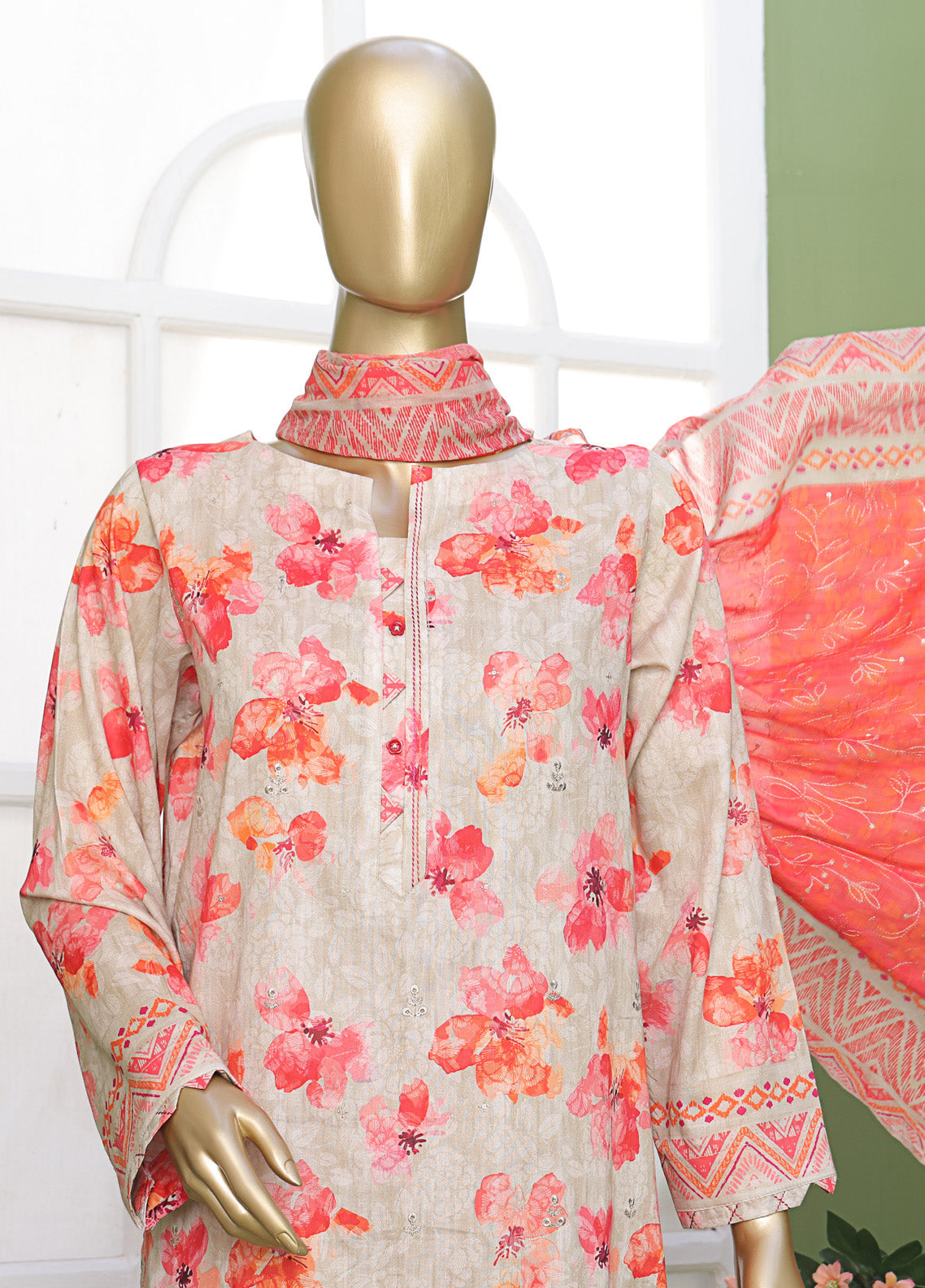 Elite By HZ Textile Embroidered Lawn 3 Piece Unstitched Suit HZ25E EC-210 Elite By HZ Textile Embroidered Lawn 3 Piece Unstitched Suit HZ25E EC-210