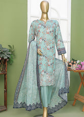 Elite By HZ Textile Embroidered Lawn 3 Piece Unstitched Suit HZ25E EC-219