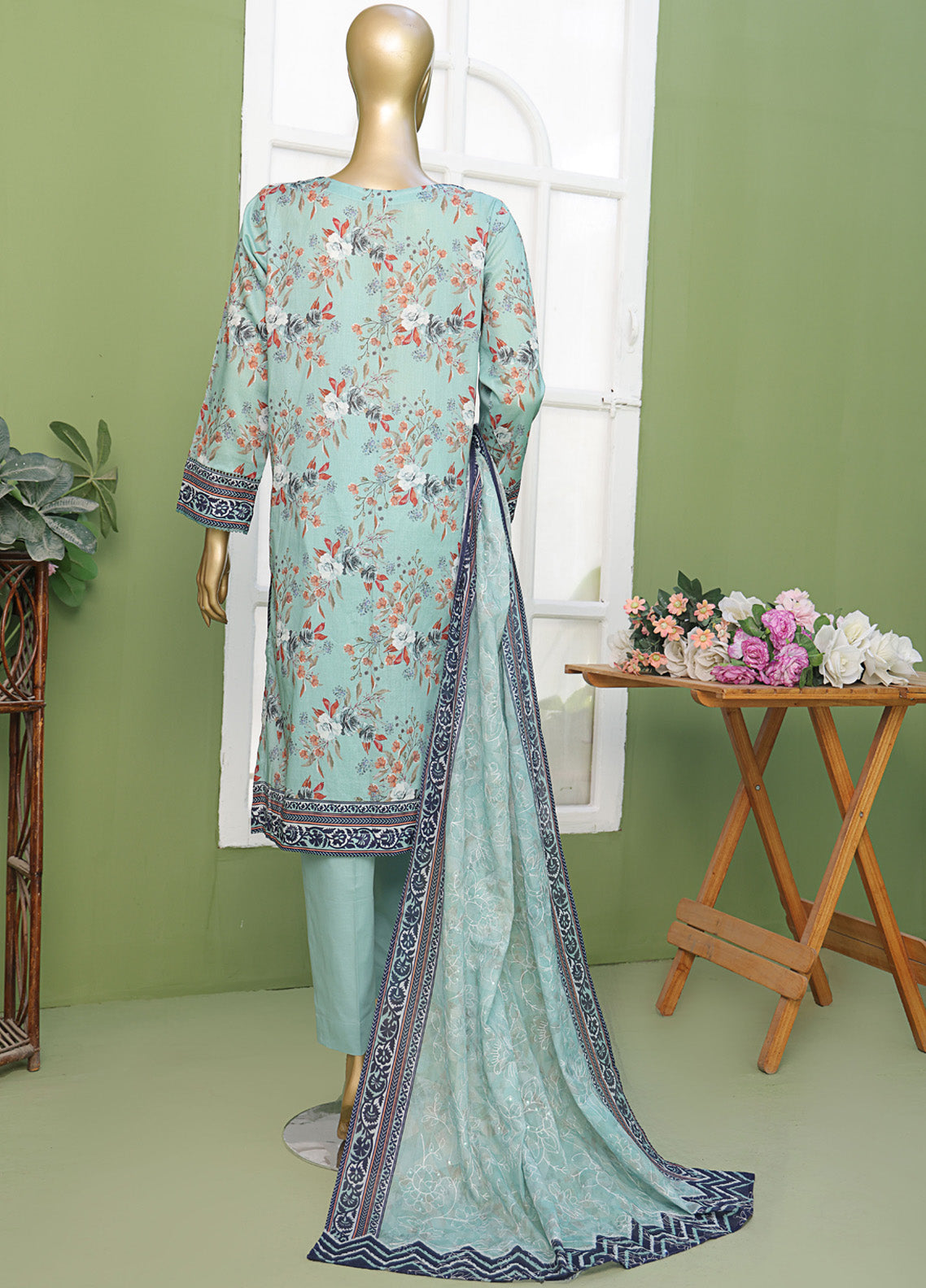 Elite By HZ Textile Embroidered Lawn 3 Piece Unstitched Suit HZ25E EC-219 Elite By HZ Textile Embroidered Lawn 3 Piece Unstitched Suit HZ25E EC-219