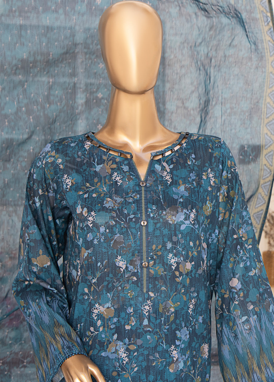 Elite By HZ Textile Embroidered Lawn 3 Piece Unstitched Suit HZ25EV2 ELC-213 Elite By HZ Textile Embroidered Lawn 3 Piece Unstitched Suit HZ25EV2 ELC-213