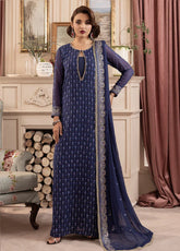 Elyssa By Sahane Embroidered Chiffon 3 Piece Unstitched Suit SNE25EF D-CT-19002 ELLE