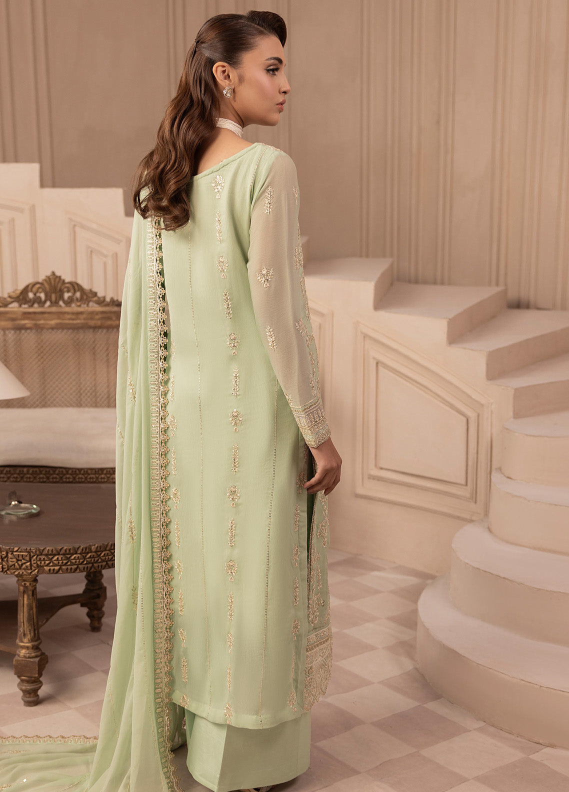 Elyssa By Sahane Embroidered Chiffon 3 Piece Unstitched Suit SNE25EF D-CT-19004 EMERA Elyssa By Sahane Embroidered Chiffon 3 Piece Unstitched Suit SNE25EF D-CT-19004 EMERA