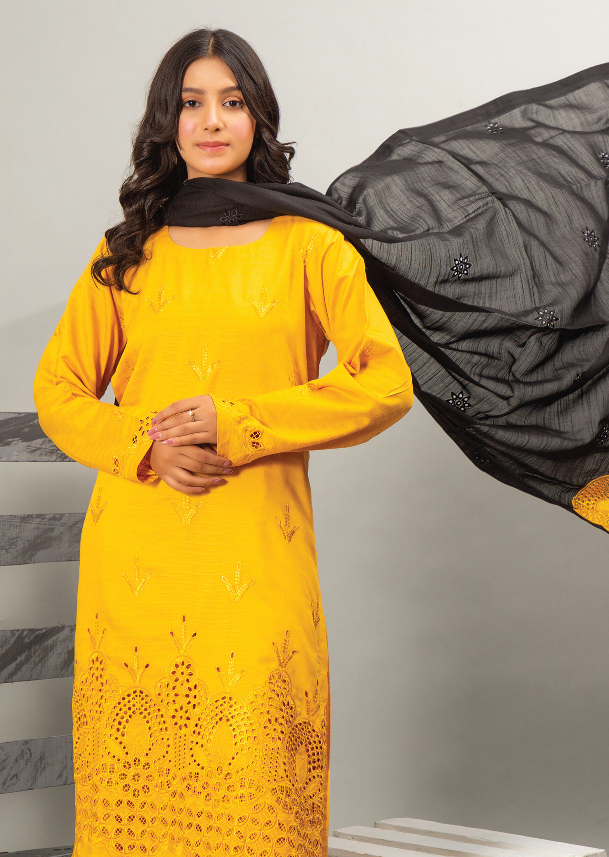 Embellish By Pashmina Embroidered Cotton Satin 3 Piece Unstitched Suit P24E D-04 Embellish By Pashmina Embroidered Cotton Satin 3 Piece Unstitched Suit P24E D-04