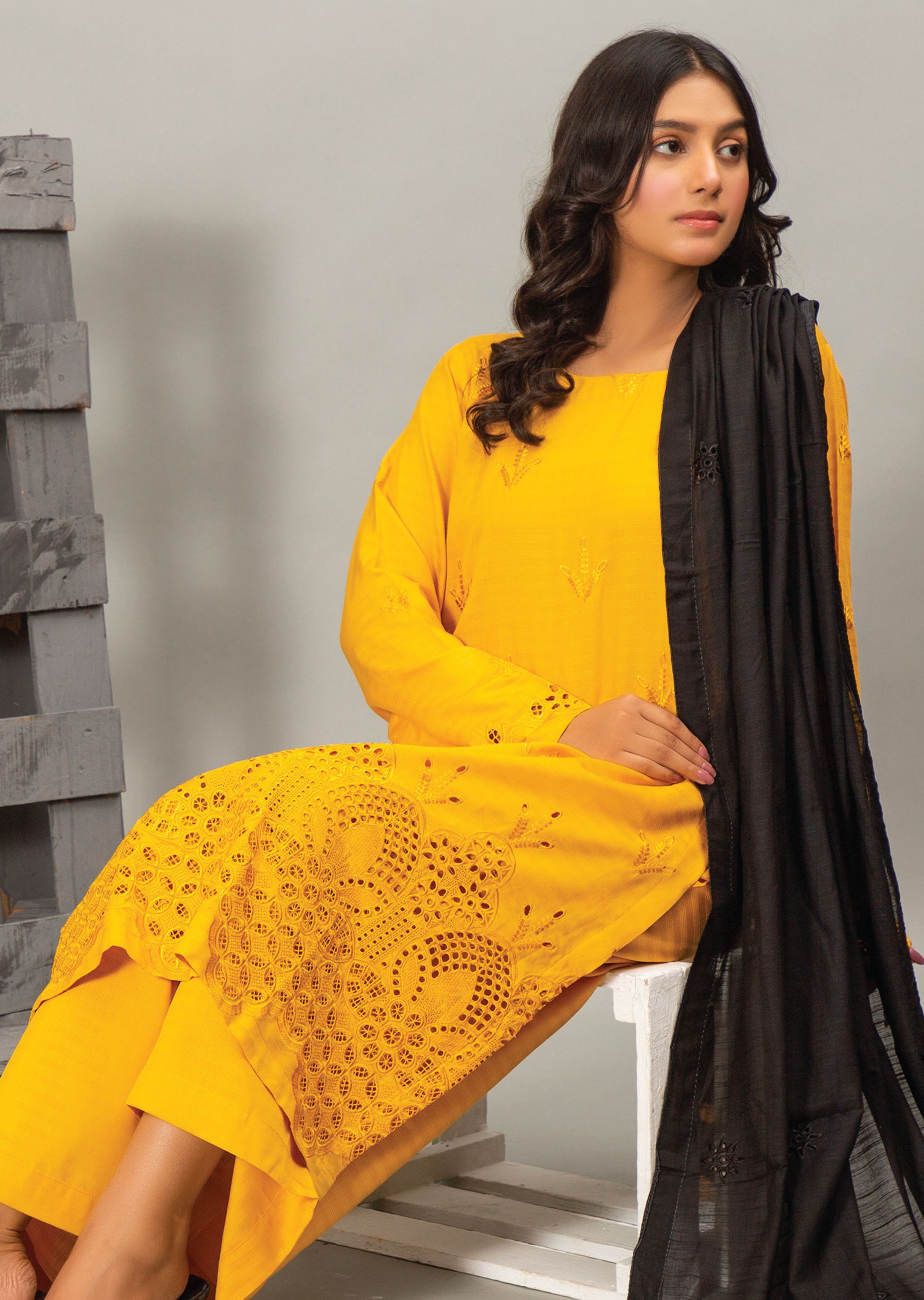 Embellish By Pashmina Embroidered Cotton Satin 3 Piece Unstitched Suit P24E D-04 Embellish By Pashmina Embroidered Cotton Satin 3 Piece Unstitched Suit P24E D-04