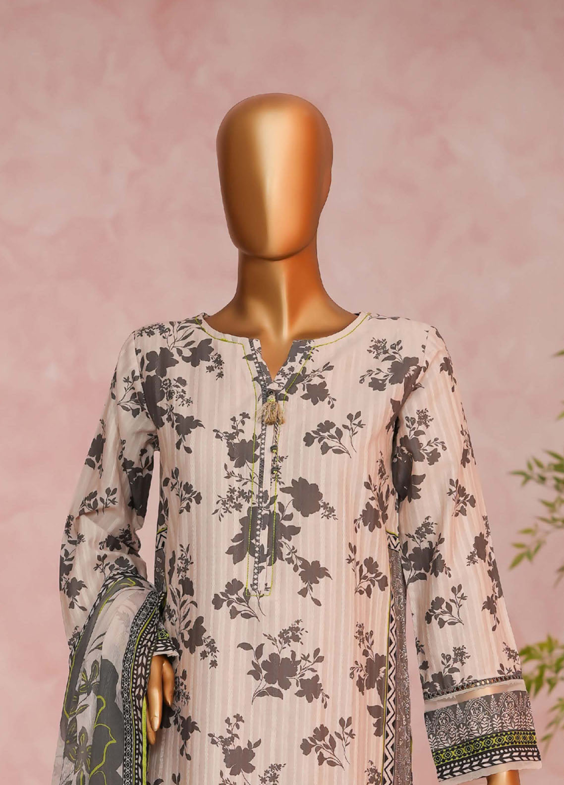 Enchant Linnokara Prints By HZ Textile Printed Lawn 3 Piece Stitched Suit HZ25ELP PLK-554 BOLD BEIGE Enchant Linnokara Prints By HZ Textile Printed Lawn 3 Piece Stitched Suit HZ25ELP PLK-554 BOLD BEIGE