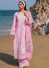 Endless By Afrozeh Embroidered Lawn 3 Piece Unstitched Suit AF25ES D-02 GILDED