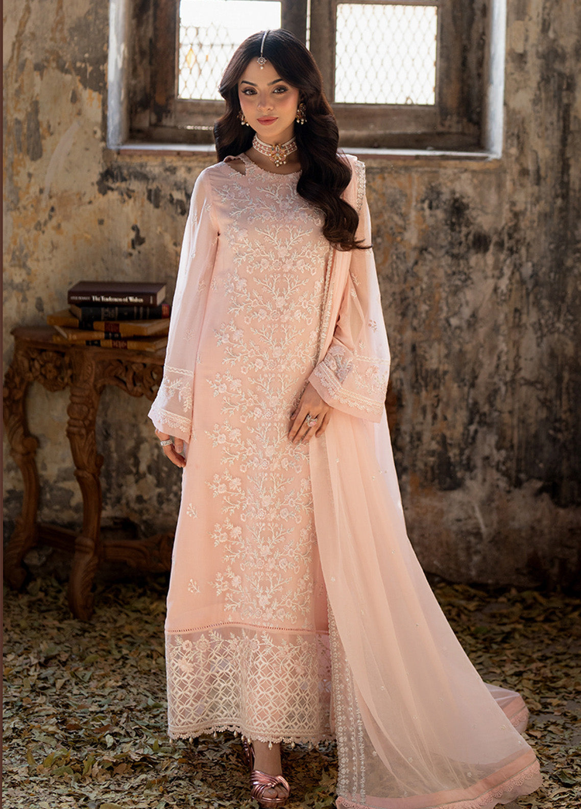 Ensembles By Azure Embroidered Chiffon 3 Piece Unstitched Suit AZU24F3P D-PINK MIRAGE Ensembles By Azure Embroidered Chiffon 3 Piece Unstitched Suit AZU24F3P D-PINK MIRAGE