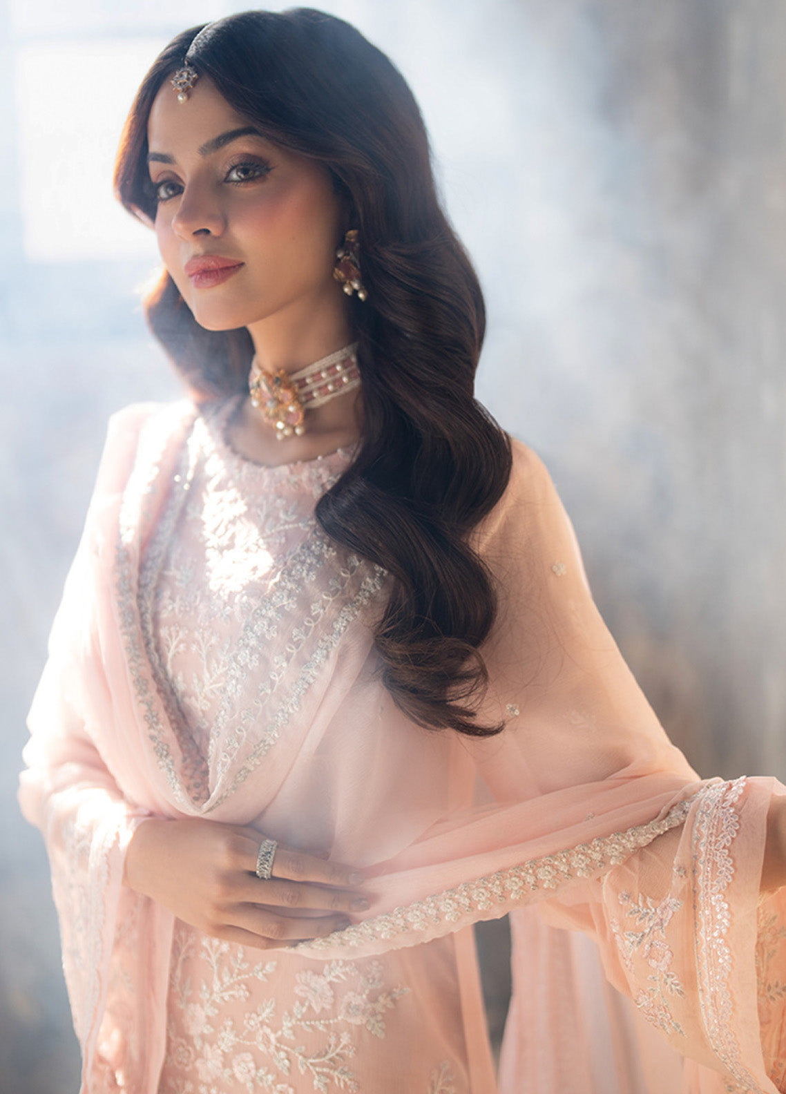 Ensembles By Azure Embroidered Chiffon 3 Piece Unstitched Suit AZU24F3P D-PINK MIRAGE Ensembles By Azure Embroidered Chiffon 3 Piece Unstitched Suit AZU24F3P D-PINK MIRAGE