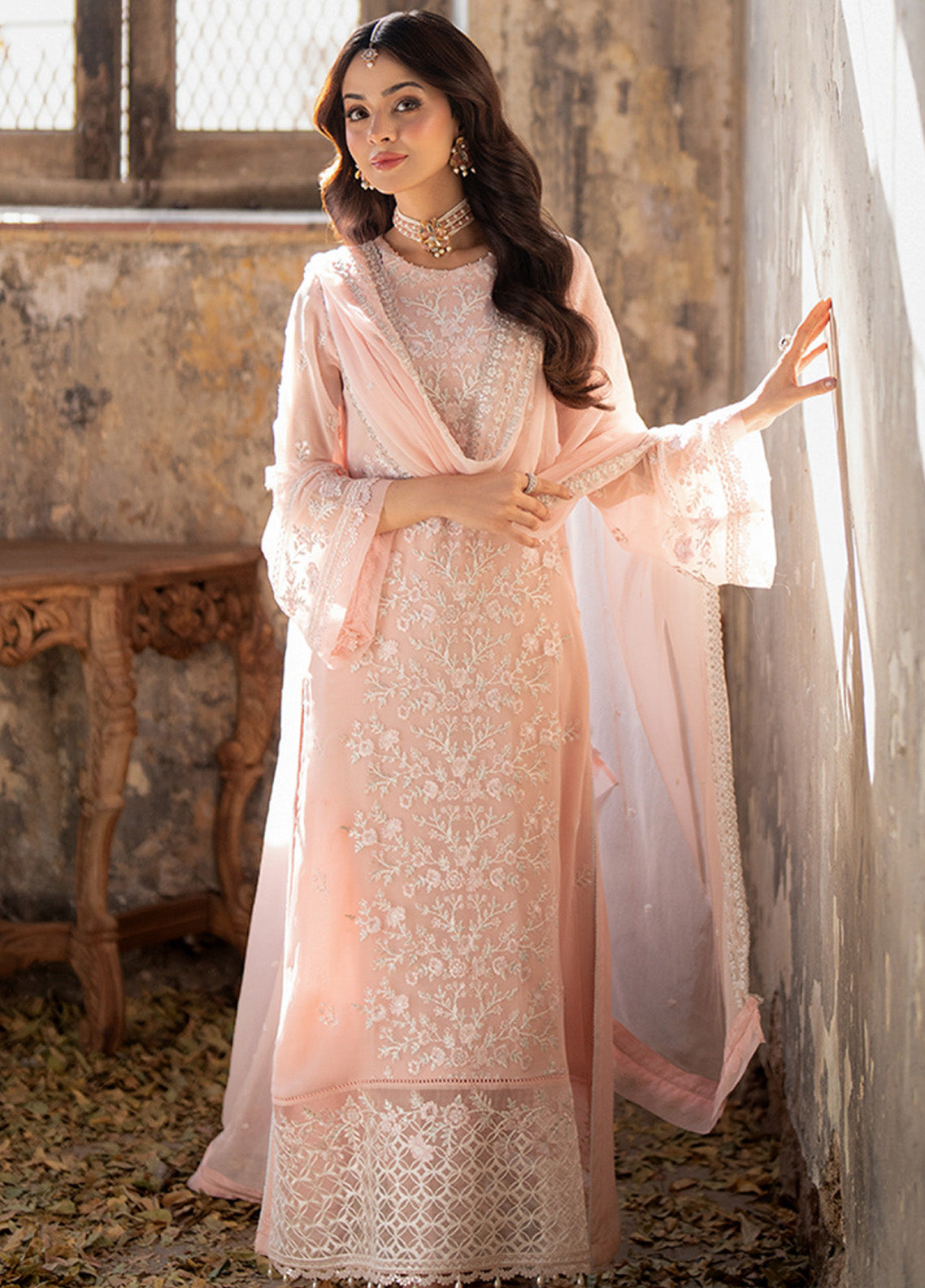 Ensembles By Azure Embroidered Chiffon 3 Piece Unstitched Suit AZU24F3P D-PINK MIRAGE Ensembles By Azure Embroidered Chiffon 3 Piece Unstitched Suit AZU24F3P D-PINK MIRAGE