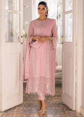 Ensembles By Azure Embroidered Chiffon 3 Piece Unstitched Suit AZU24EF ES-054 TENDER TULIP