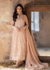Ensembles By Azure Embroidered Khaddi Net 3 Piece Unstitched Suit AZU24F3P D-IVORY WHISPER