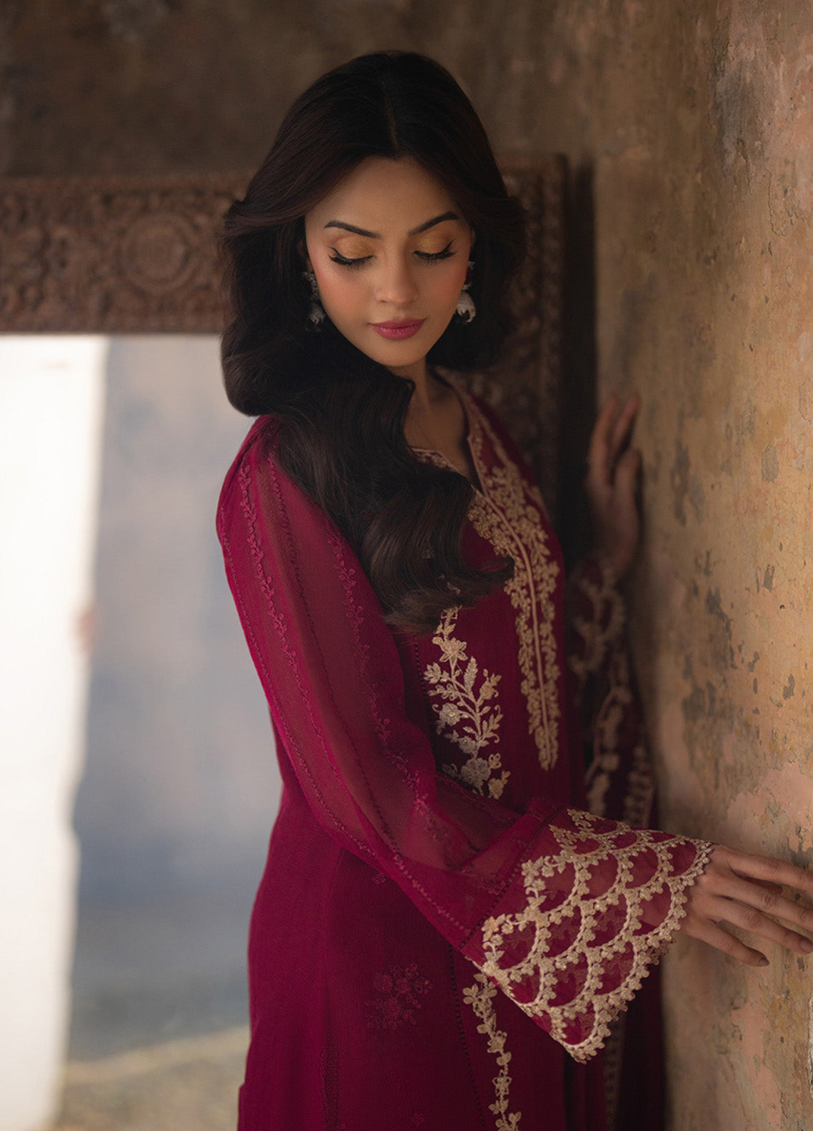 Ensembles By Azure Embroidered Khaddi Net 3 Piece Unstitched Suit AZU24F3P D-VIBRANT BLAZE Ensembles By Azure Embroidered Khaddi Net 3 Piece Unstitched Suit AZU24F3P D-VIBRANT BLAZE