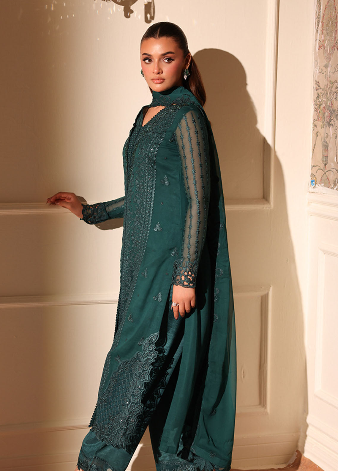 Ensembles By Azure Festive Embroidered Chiffon 3 Piece Unstitched Suit AZU25EFE D-ENCHANTED FOREST Ensembles By Azure Festive Embroidered Chiffon 3 Piece Unstitched Suit AZU25EFE D-ENCHANTED FOREST