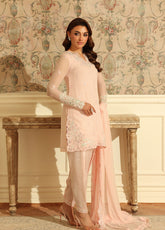 Ensembles By Azure Festive Embroidered Chiffon 3 Piece Unstitched Suit AZU25EFE D-SILKEN ROSE