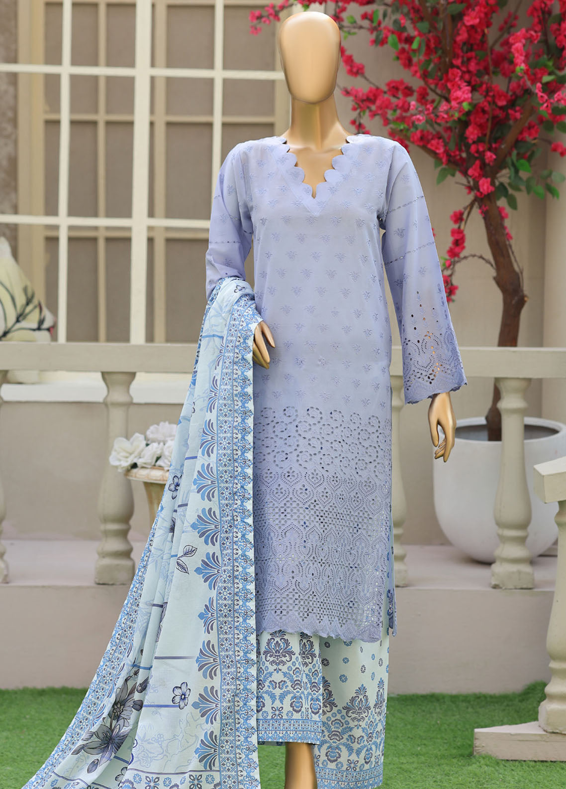Esra By Schick Chikankari Lawn 3 Piece Unstitched Suit SDH26ECSE D-04 Esra By Schick Chikankari Lawn 3 Piece Unstitched Suit SDH26ECSE D-04