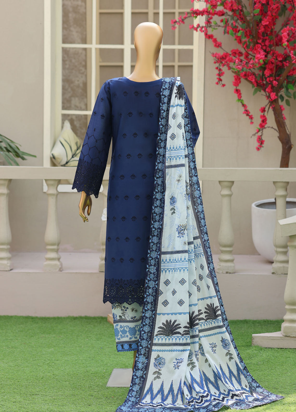 Esra By Schick Chikankari Lawn 3 Piece Unstitched Suit SDH26ECSE D-05 Esra By Schick Chikankari Lawn 3 Piece Unstitched Suit SDH26ECSE D-05