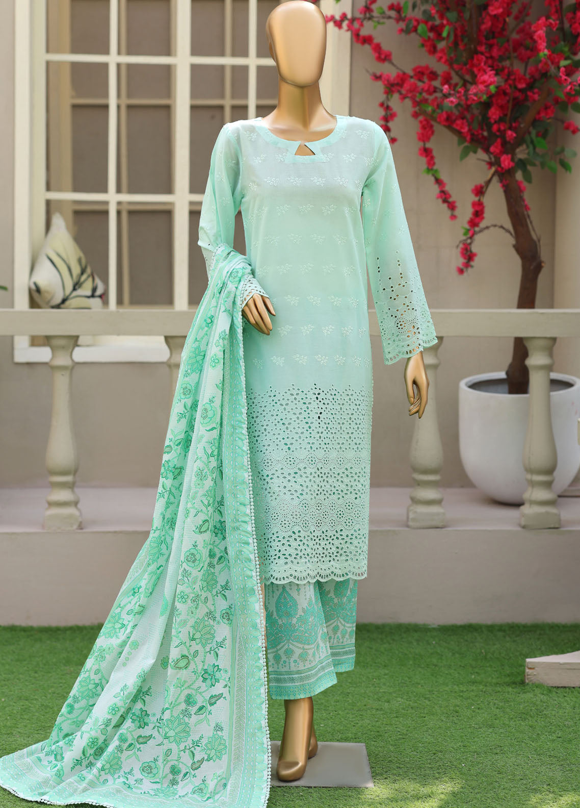 Esra By Schick Chikankari Lawn 3 Piece Unstitched Suit SDH26ECSE D-08 Esra By Schick Chikankari Lawn 3 Piece Unstitched Suit SDH26ECSE D-08
