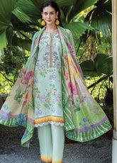 Ethereal Bloom By Roheenaz Embroidered Lawn 3 Piece Unstitched Suit RNZ25EB D-RNZ-02A IVARA