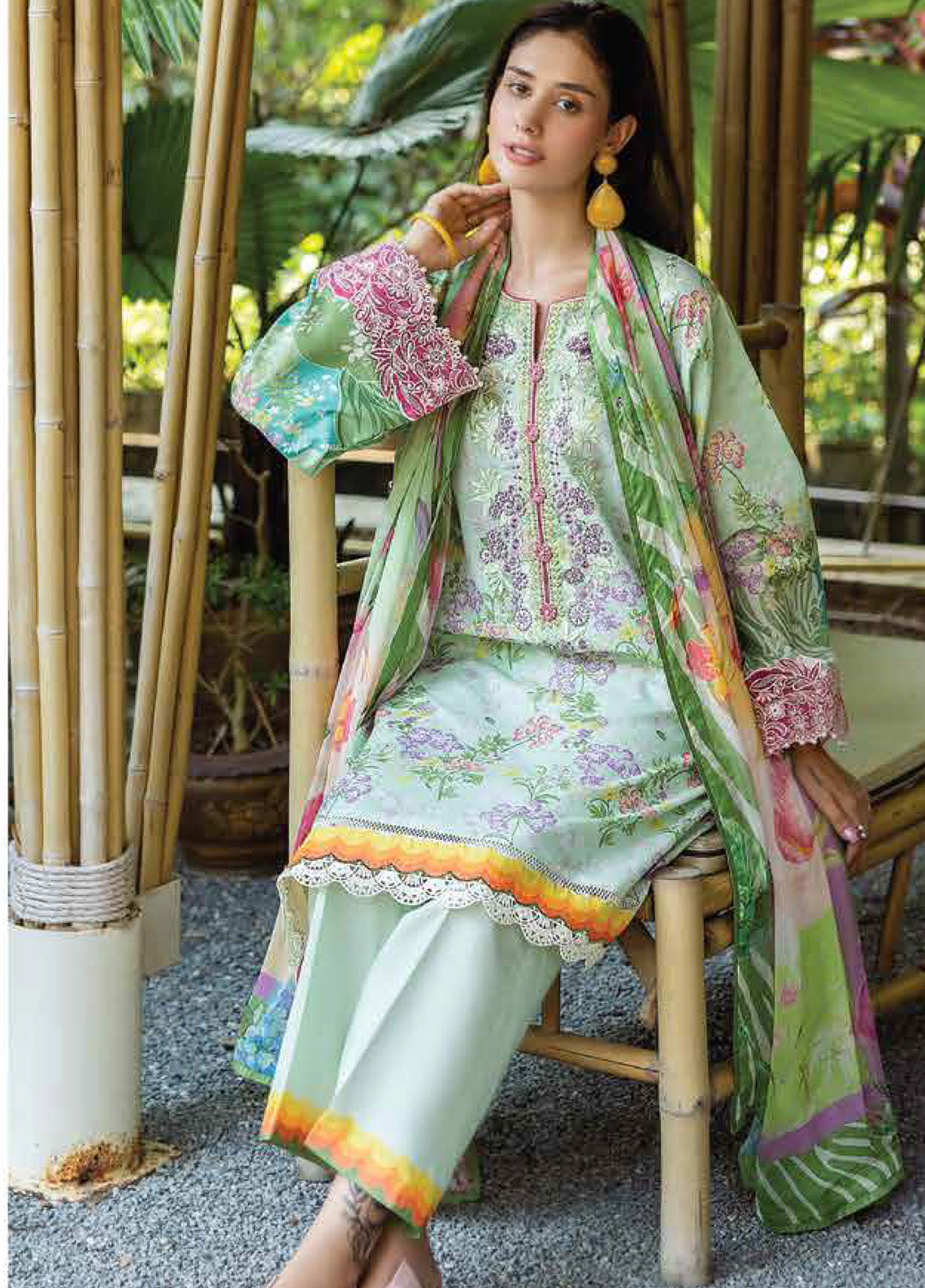 Ethereal Bloom By Roheenaz Embroidered Lawn 3 Piece Unstitched Suit RNZ25EB D-RNZ-02A IVARA Ethereal Bloom By Roheenaz Embroidered Lawn 3 Piece Unstitched Suit RNZ25EB D-RNZ-02A IVARA