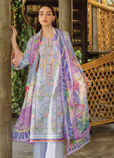 Ethereal Bloom By Roheenaz Embroidered Lawn 3 Piece Unstitched Suit RNZ25EB D-RNZ-02B FLORIEN