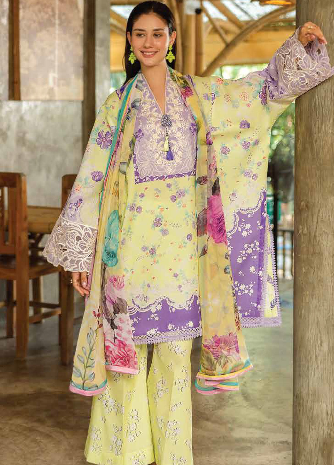 Ethereal Bloom By Roheenaz Embroidered Lawn 3 Piece Unstitched Suit RNZ25EB D-RNZ-04A ELYSSE Ethereal Bloom By Roheenaz Embroidered Lawn 3 Piece Unstitched Suit RNZ25EB D-RNZ-04A ELYSSE