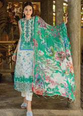 Ethereal Bloom By Roheenaz Embroidered Lawn 3 Piece Unstitched Suit RNZ25EB D-RNZ-04B ZAFIRA