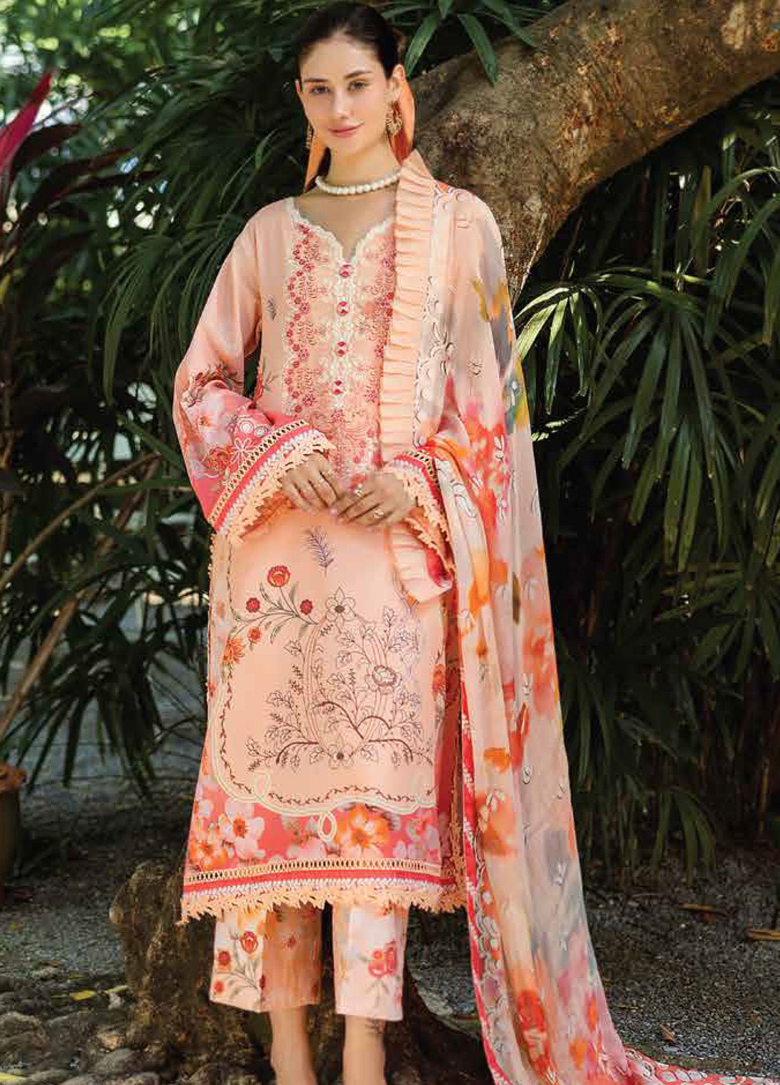 Ethereal Bloom By Roheenaz Embroidered Lawn 3 Piece Unstitched Suit RNZ25EB D-RNZ-05A ZARIA Ethereal Bloom By Roheenaz Embroidered Lawn 3 Piece Unstitched Suit RNZ25EB D-RNZ-05A ZARIA