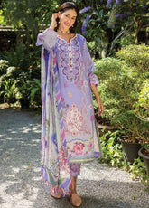 Ethereal Bloom By Roheenaz Embroidered Lawn 3 Piece Unstitched Suit RNZ25EB D-RNZ-05B MELIORA