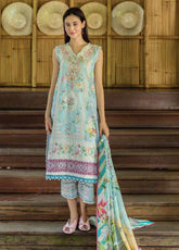 Ethereal Bloom By Roheenaz Embroidered Lawn 3 Piece Unstitched Suit RNZ25EB D-RNZ-08A MISTELLE