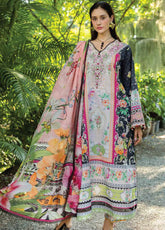 Ethereal Bloom By Roheenaz Embroidered Lawn 3 Piece Unstitched Suit RNZ25EB D-RNZ-08B NYMERIA