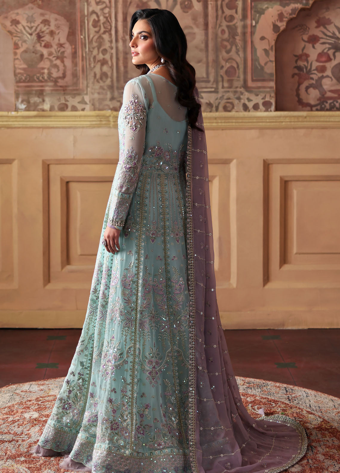 Evayna By Gulaal Embroidered Chiffon 3 Piece Unstitched Suit GL25EEC D-05 DELINA Evayna By Gulaal Embroidered Chiffon 3 Piece Unstitched Suit GL25EEC D-05 DELINA