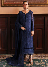 Evayna By Gulaal Embroidered Chiffon 3 Piece Unstitched Suit GL25EEC D-07 LEESHA