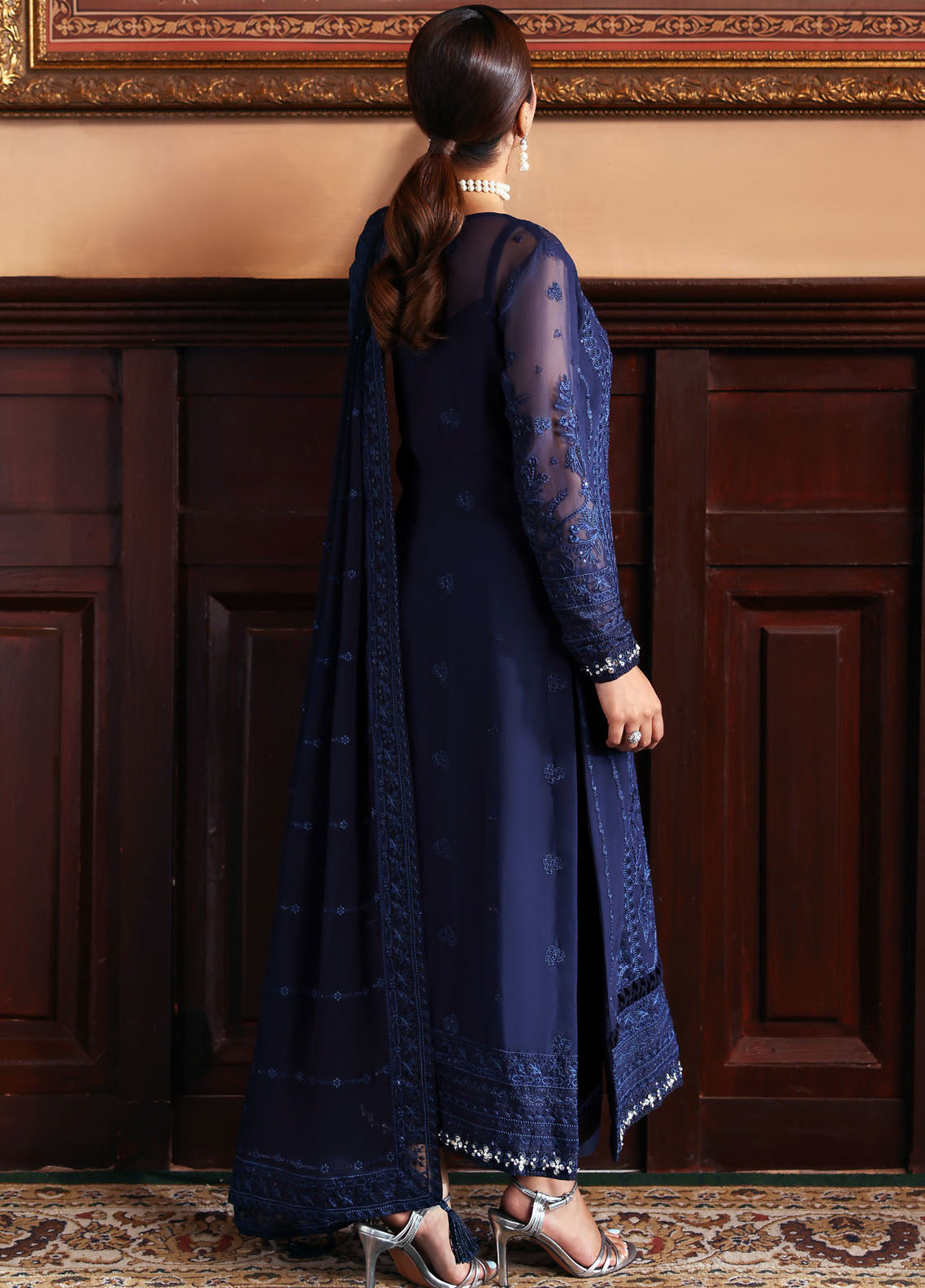 Evayna By Gulaal Embroidered Chiffon 3 Piece Unstitched Suit GL25EEC D-07 LEESHA Evayna By Gulaal Embroidered Chiffon 3 Piece Unstitched Suit GL25EEC D-07 LEESHA