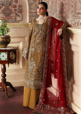 Evayna By Gulaal Embroidered Chiffon 3 Piece Unstitched Suit GL25EEC D-08 DINARA