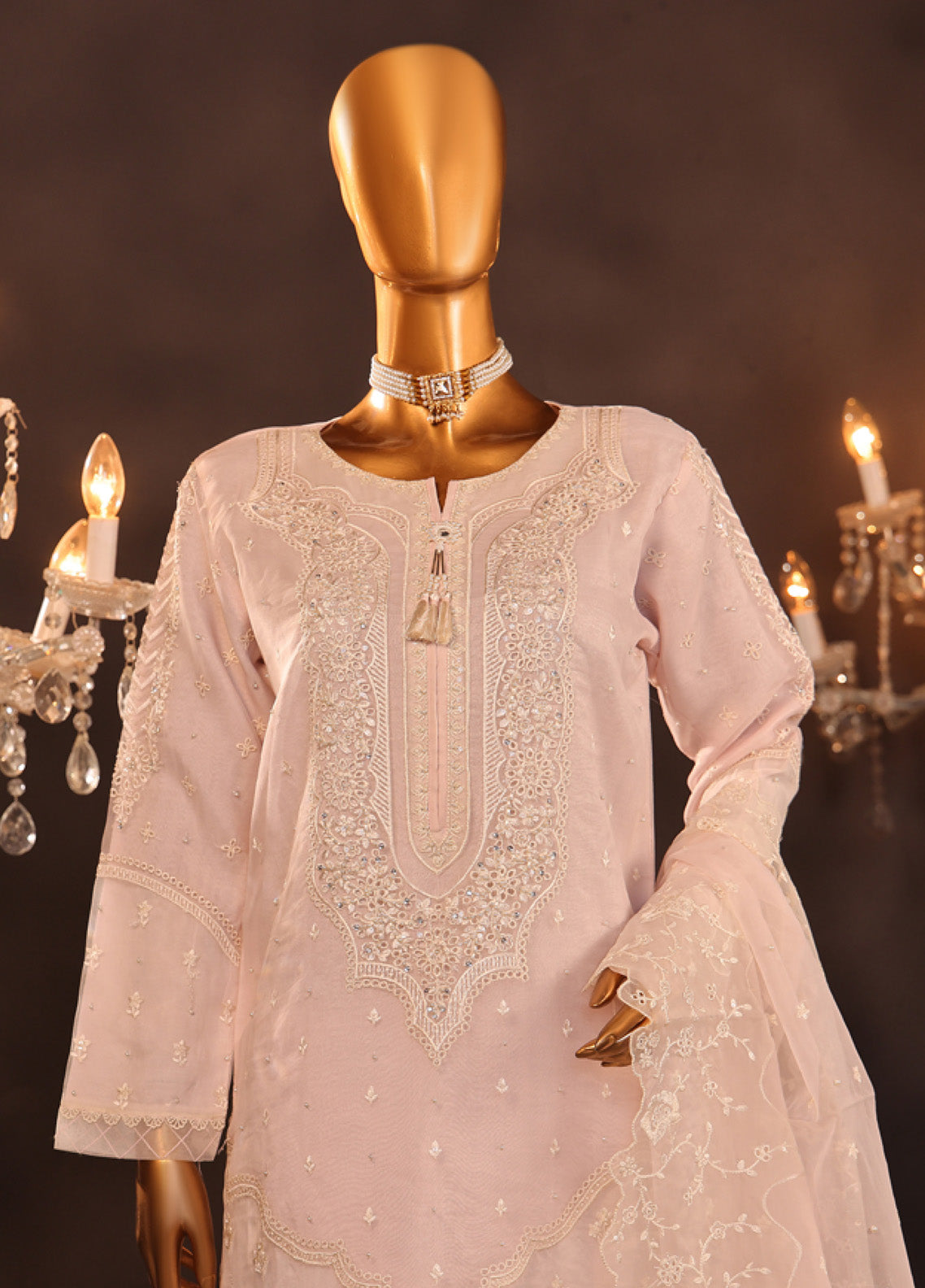 Falsafaa By HZ Textile Embroidered Organza 3 Piece Stitched Suit HZ25FV5 HZK-92 PTL Falsafaa By HZ Textile Embroidered Organza 3 Piece Stitched Suit HZ25FV5 HZK-92 PTL