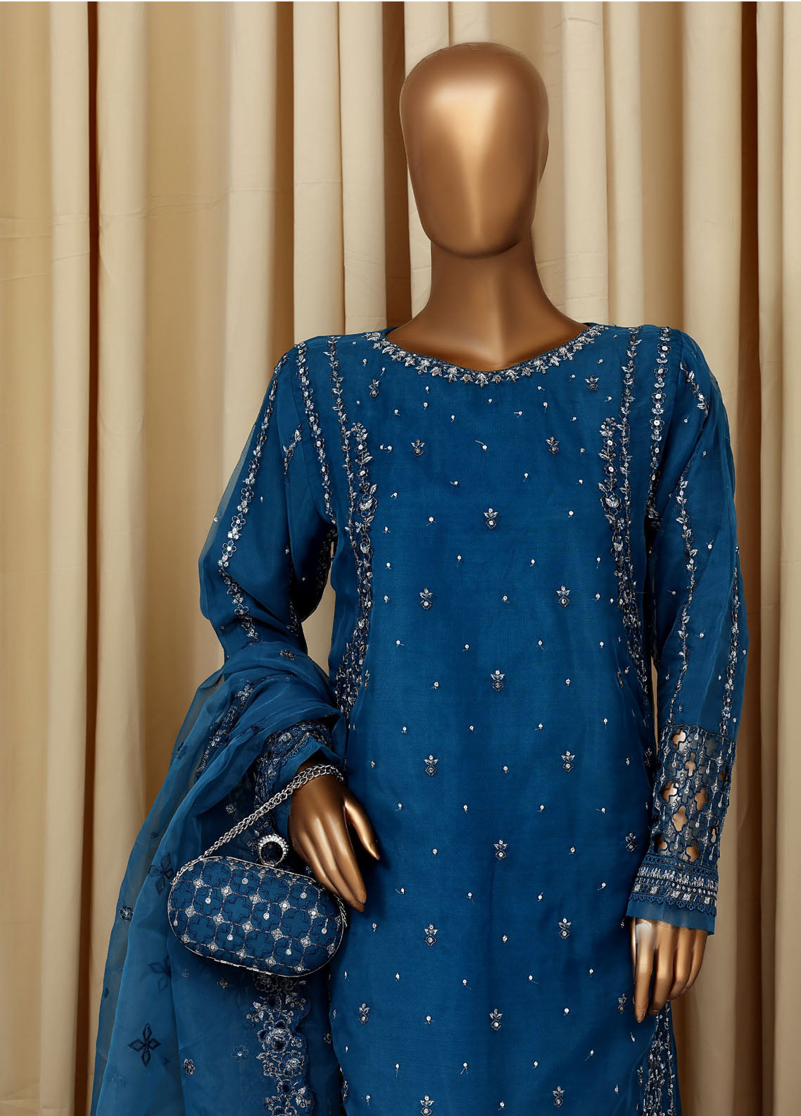 Falsafaa By HZ Textile Formal Embroidered Organza 3 Piece Stitched Suit HZ25FFMOV7 HZK-215 Falsafaa By HZ Textile Formal Embroidered Organza 3 Piece Stitched Suit HZ25FFMOV7 HZK-215