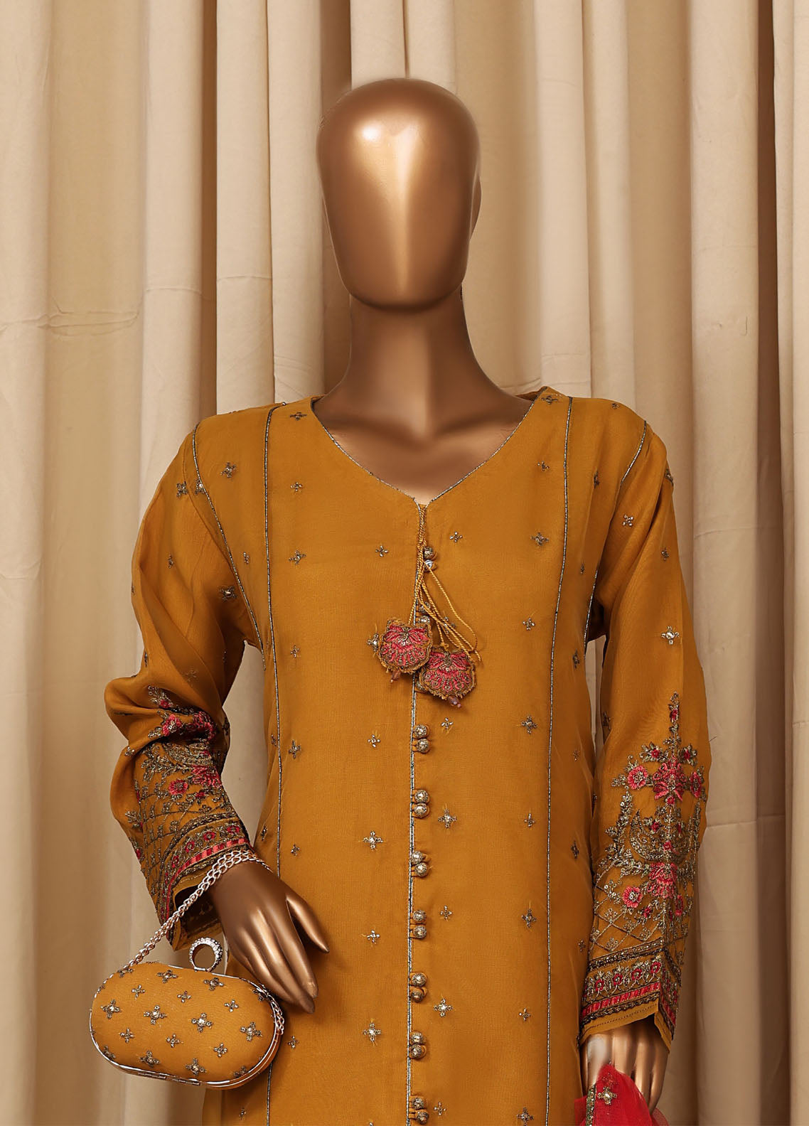 Falsafaa By HZ Textile Formal Embroidered Organza 3 Piece Stitched Suit HZ25FFMOV7 HZK-216 Falsafaa By HZ Textile Formal Embroidered Organza 3 Piece Stitched Suit HZ25FFMOV7 HZK-216