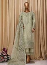 Falsafaa By HZ Textile Formal Embroidered Organza 3 Piece Stitched Suit HZ25FFMOV7 HZK-218-A