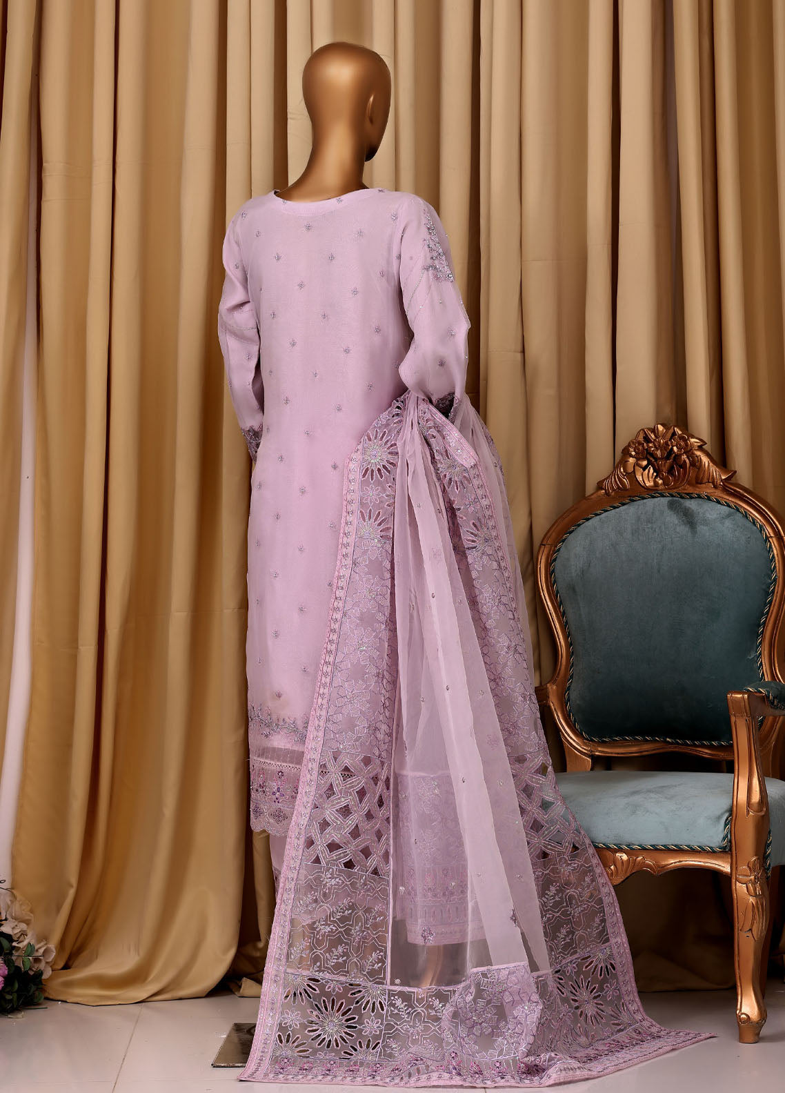 Falsafaa By HZ Textile Formal Embroidered Organza 3 Piece Stitched Suit HZ25FFMOV7 HZK-218-B Falsafaa By HZ Textile Formal Embroidered Organza 3 Piece Stitched Suit HZ25FFMOV7 HZK-218-B