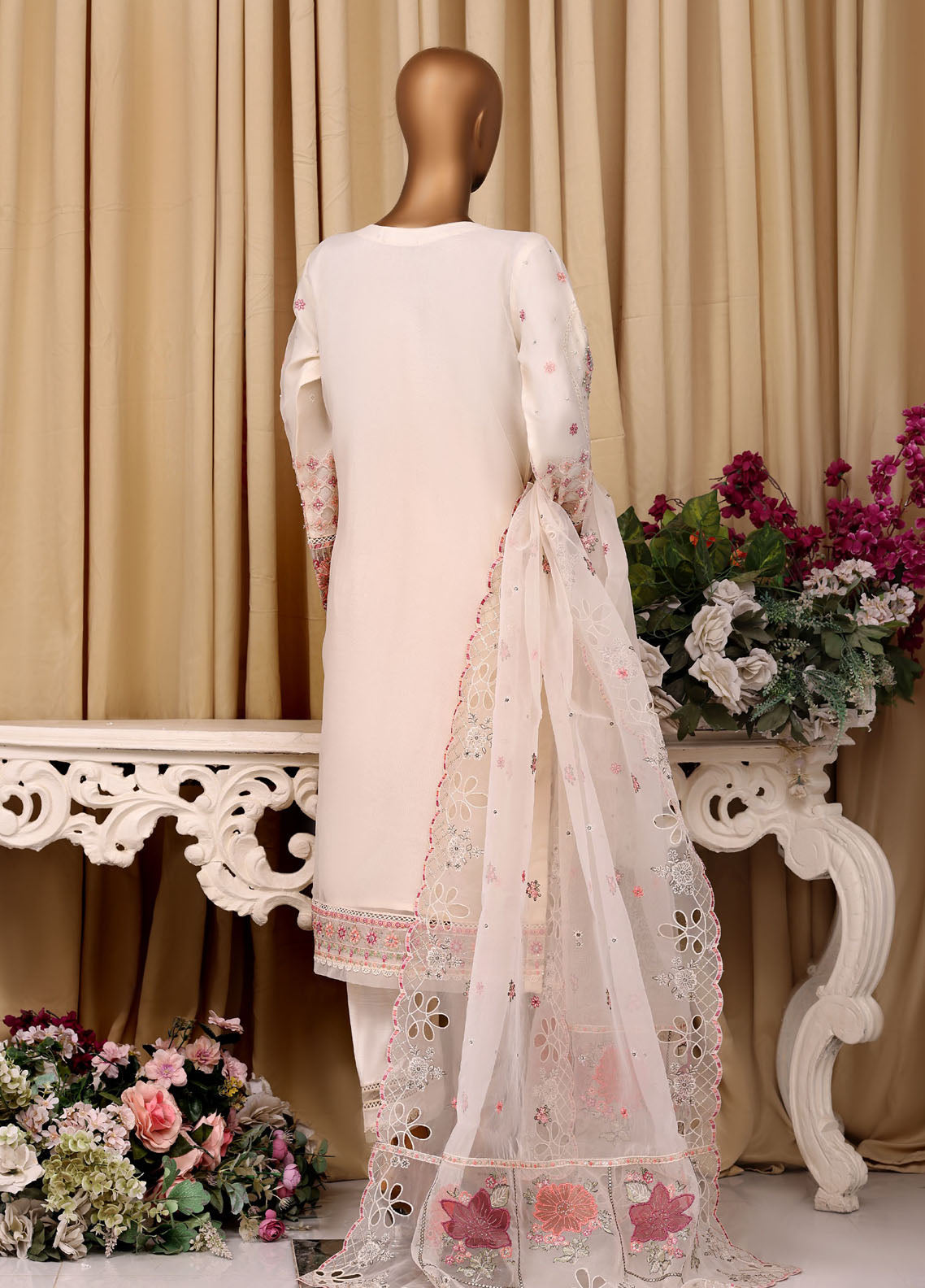 Falsafaa By HZ Textile Formal Embroidered Organza 3 Piece Stitched Suit HZ25FFMOV7 HZK-219-A Falsafaa By HZ Textile Formal Embroidered Organza 3 Piece Stitched Suit HZ25FFMOV7 HZK-219-A
