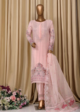 Falsafaa By HZ Textile Formal Embroidered Organza 3 Piece Stitched Suit HZ25FFMOV7 HZK-219-B