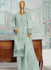 Falsafaa By HZ Textile Formals Embroidered Organza 3 Piece Stitched Suit HZ24FV3 HZK-174-B